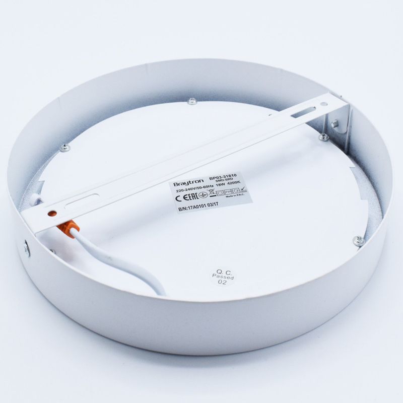 Casa si Gradina - Corpuri si surse de iluminat - Plafoniere, aplice si spoturi - Spot LED 18W Aplicat, Rotund, Braytron, 1360lm, Lumina Neutra (4200K), Alb - Infinity.ro