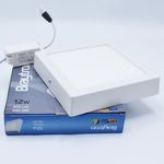 Casa si Gradina - Corpuri si surse de iluminat - Plafoniere, aplice si spoturi - Spot LED 12W Aplicat, Patrat, Braytron, 910lm, Lumina Neutra (4200K), Alb - Infinity.ro