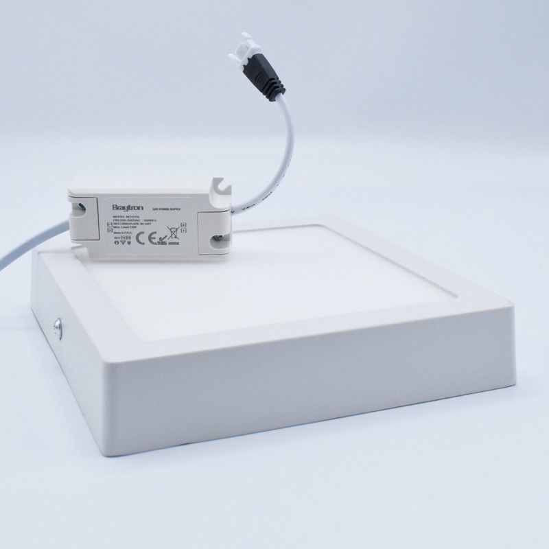 Casa si Gradina - Corpuri si surse de iluminat - Plafoniere, aplice si spoturi - Spot LED 12W Aplicat, Patrat, Braytron, 910lm, Lumina Neutra (4200K), Alb - Infinity.ro