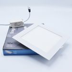 Casa si Gradina - Corpuri si surse de iluminat - Plafoniere, aplice si spoturi - Spot LED 12W Incastrat, Patrat, Braytron, 910lm, Lumina Rece (6500K), Alb - Infinity.ro