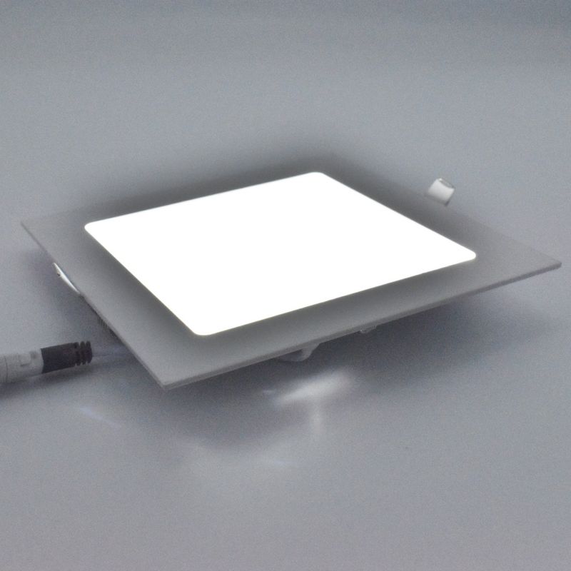 Casa si Gradina - Corpuri si surse de iluminat - Plafoniere, aplice si spoturi - Spot LED 12W Incastrat, Patrat, Braytron, 910lm, Lumina Rece (6500K), Alb - Infinity.ro