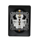 Casa si Gradina - Electrice - Prize - Priza dubla cu impamantare, 16A, IP20, Antracit, Schneider Sedna Design - Infinity.ro