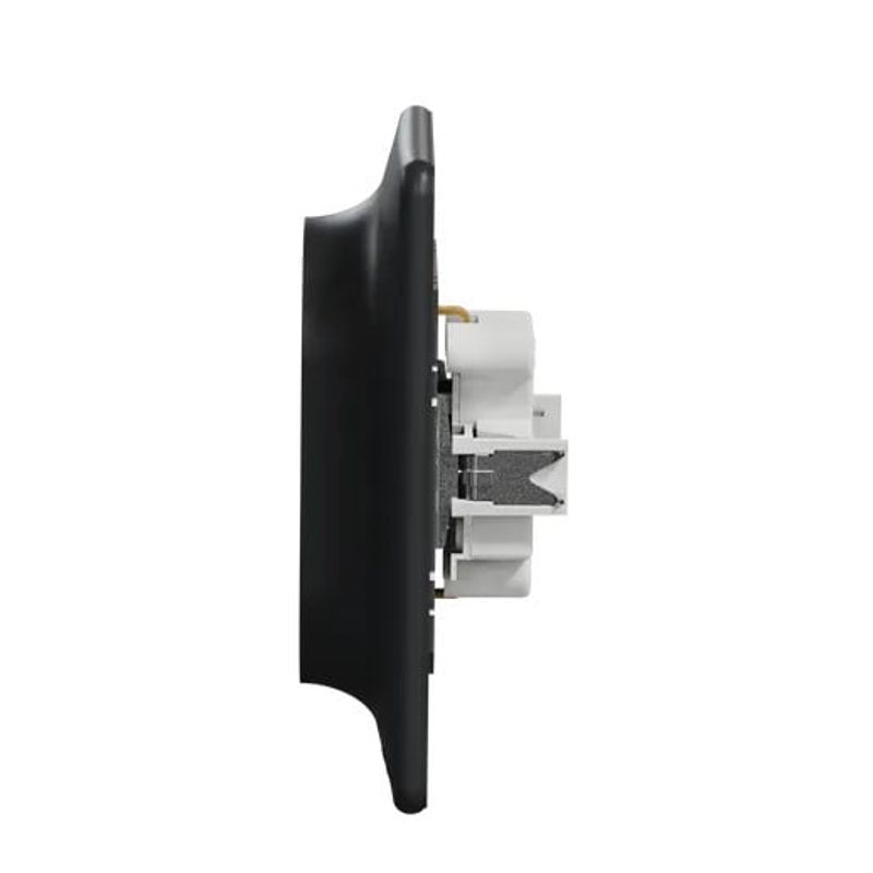 Casa si Gradina - Electrice - Prize - Priza dubla cu impamantare, 16A, IP20, Antracit, Schneider Sedna Design - Infinity.ro