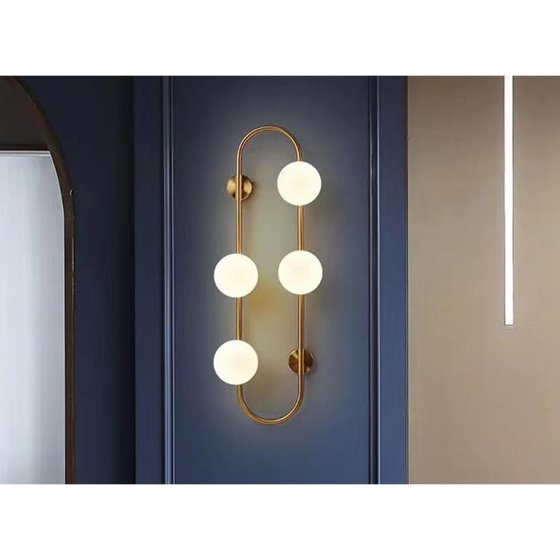 Casa si Gradina - Corpuri si surse de iluminat - Plafoniere, aplice si spoturi - Aplica Galilei KL101024, 4xG9, alba+alama, IP20, Klausen - Infinity.ro