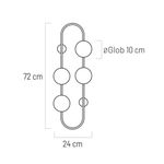 Casa si Gradina - Corpuri si surse de iluminat - Plafoniere, aplice si spoturi - Aplica Galilei KL101024, 4xG9, alba+alama, IP20, Klausen - Infinity.ro