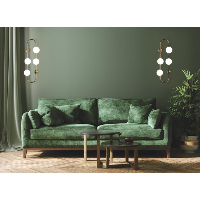 Casa si Gradina - Corpuri si surse de iluminat - Plafoniere, aplice si spoturi - Aplica Galilei KL101024, 4xG9, alba+alama, IP20, Klausen - Infinity.ro