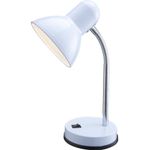 Casa si Gradina - Corpuri si surse de iluminat - Veioze si lampi - Lampi de veghe - Lampa de birou 2485, cu intrerupator, orientabila, 1xE27, alba, IP20, Globo - Infinity.ro