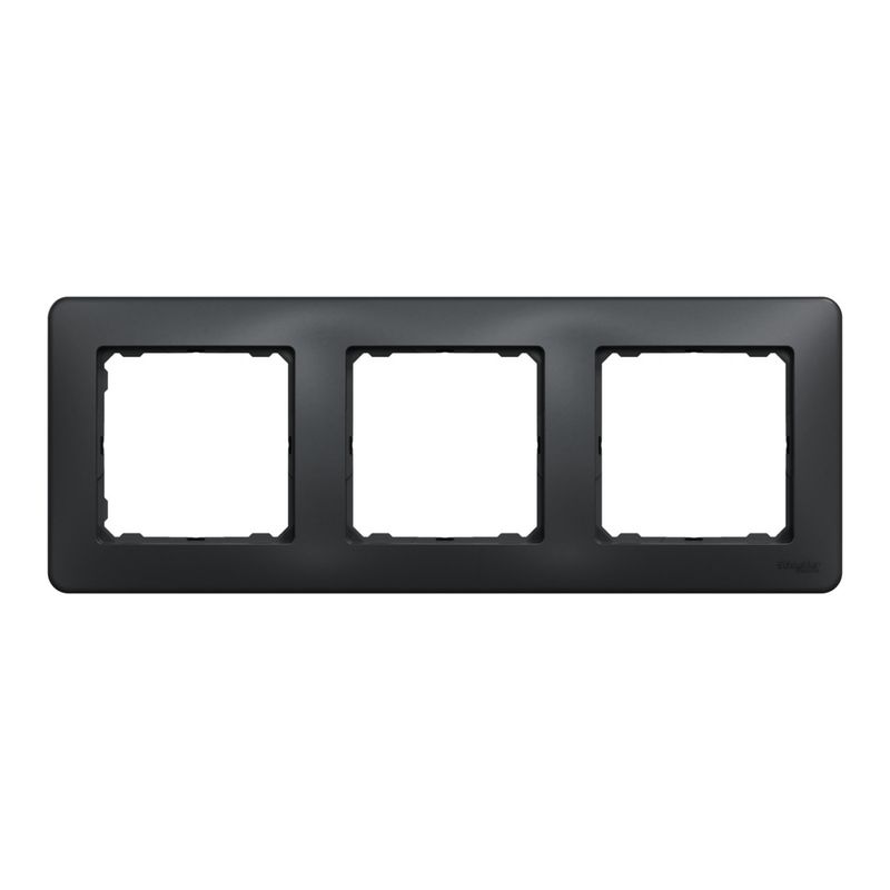 Casa si Gradina - Electrice - Accesorii electrice - Accesorii prize si intrerupatoare - Rama tripla IP 20, Antracit, Schneider Sedna Design - Infinity.ro