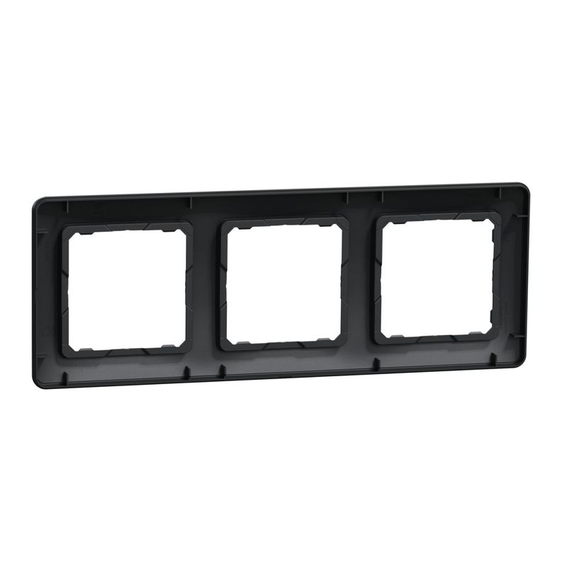 Casa si Gradina - Electrice - Accesorii electrice - Accesorii prize si intrerupatoare - Rama tripla IP 20, Antracit, Schneider Sedna Design - Infinity.ro