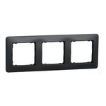 Casa si Gradina - Electrice - Accesorii electrice - Accesorii prize si intrerupatoare - Rama tripla IP 20, Antracit, Schneider Sedna Design - Infinity.ro