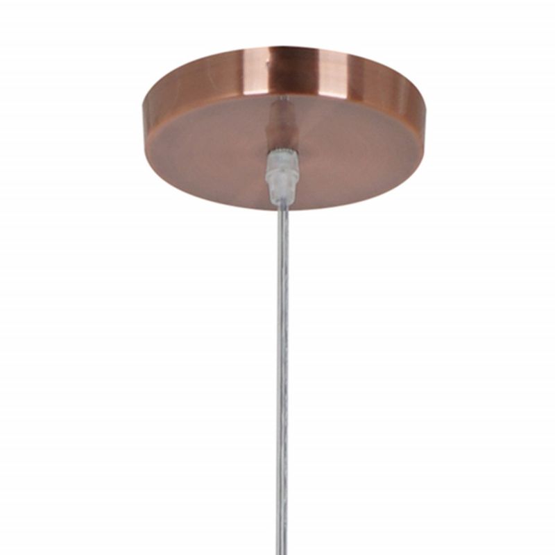 Casa si Gradina - Corpuri si surse de iluminat - Lustre si pendule - Pendul Metal KL6241, 1xE27, cupru+alb, IP20, Klausen - Infinity.ro