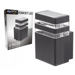 Casa si Gradina - Corpuri si surse de iluminat - Plafoniere, aplice si spoturi - Aplica exterioara Inez, 1 bec, dulie GU10, antracit, protectie IP54, Masterled - Infinity.ro