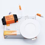 Casa si Gradina - Corpuri si surse de iluminat - Plafoniere, aplice si spoturi - Spot LED 3W Incastrat, Rotund, Braytron, 150lm, Lumina Rece (6500K), Alb - Infinity.ro