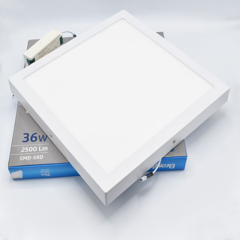 Casa si Gradina - Corpuri si surse de iluminat - Plafoniere, aplice si spoturi - Spot LED 36W Aplicat, Patrat, Braytron, 2500lm, Lumina Neutra (4200K), Alb - Infinity.ro