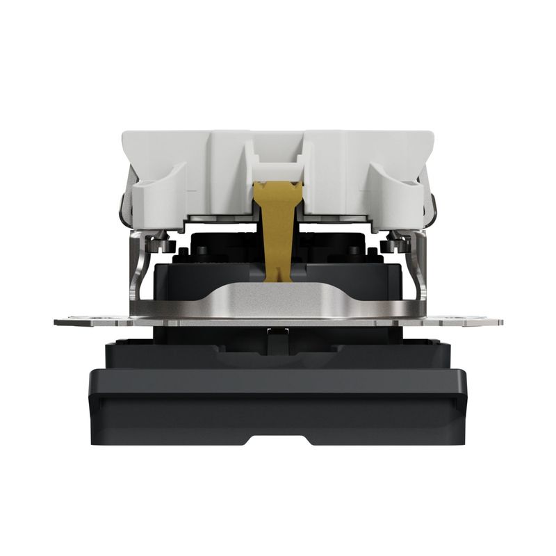 Casa si Gradina - Electrice - Prize - Priza simpla cu impamantare, cu capac, 16A, IP20, antracit, Schneider Sedna Design - Infinity.ro