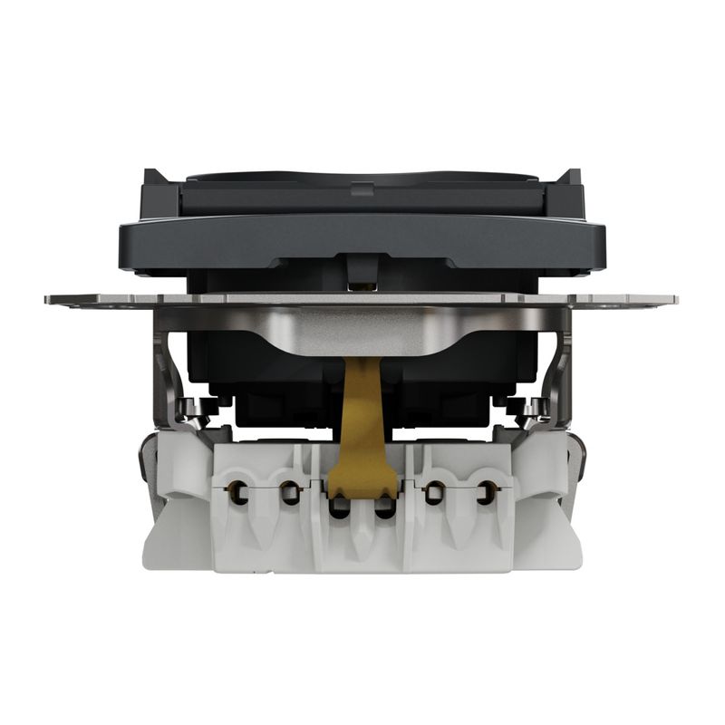 Casa si Gradina - Electrice - Prize - Priza simpla cu impamantare, cu capac, 16A, IP20, antracit, Schneider Sedna Design - Infinity.ro