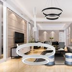 Casa si Gradina - Corpuri si surse de iluminat - Lustre si pendule - Lustra LED Lina BR-BH16-09680, 65W, 6500lm, lumina calda+neutra+rece, IP20, alba, Braytron - Infinity.ro