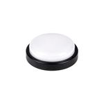 Casa si Gradina - Corpuri si surse de iluminat - Plafoniere, aplice si spoturi - Plafoniera LED pentru exterior, cu senzor de miscare, alba, neagra, 12W, 1050 lm, lumina neutra (4000K), IP54, Masterled - Infinity.ro