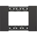 Casa si Gradina - Electrice - Accesorii electrice - Accesorii prize si intrerupatoare - Rama 3 module, neagra, Bticino Living Now - Infinity.ro