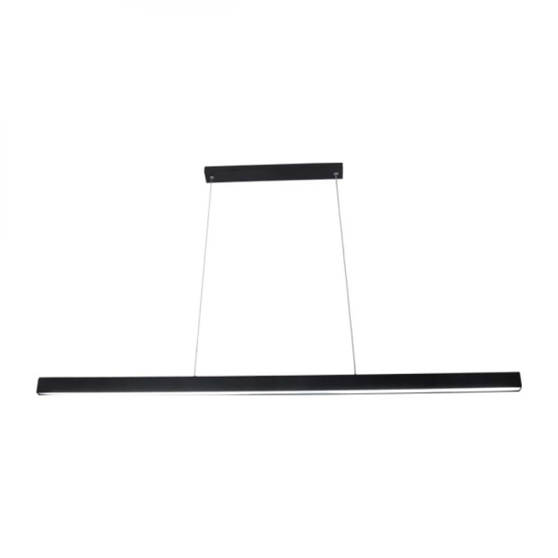 Casa si Gradina - Corpuri si surse de iluminat - Lustre si pendule - Lustra LED suspendata 30W, 1200mm, 3000lm, lumina calda+neutra+rece, IP20, neagra, Lina - Infinity.ro