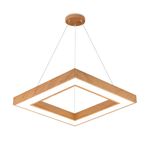 Casa si Gradina - Corpuri si surse de iluminat - Lustre si pendule - Lustra LED Blade BR-BH16-07287, patrata, 45W, 4050lm, lumina calda+neutra+rece, IP20, maro, Braytron - Infinity.ro