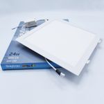Casa si Gradina - Corpuri si surse de iluminat - Plafoniere, aplice si spoturi - Spot LED 24W Incastrat, Patrat, Braytron, 1850lm, Lumina Rece (6500K), Alb - Infinity.ro