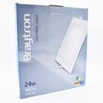 Casa si Gradina - Corpuri si surse de iluminat - Plafoniere, aplice si spoturi - Spot LED 24W Incastrat, Patrat, Braytron, 1850lm, Lumina Rece (6500K), Alb - Infinity.ro