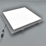 Casa si Gradina - Corpuri si surse de iluminat - Plafoniere, aplice si spoturi - Spot LED 24W Incastrat, Patrat, Braytron, 1850lm, Lumina Rece (6500K), Alb - Infinity.ro