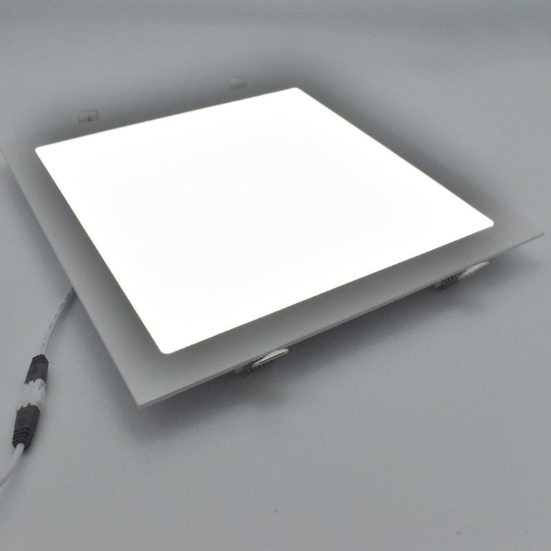 Casa si Gradina - Corpuri si surse de iluminat - Plafoniere, aplice si spoturi - Spot LED 24W Incastrat, Patrat, Braytron, 1850lm, Lumina Rece (6500K), Alb - Infinity.ro