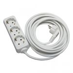 Casa si Gradina - Electrice - Accesorii electrice - Prelungitoare, triple, fise - Prelungitor 3 prize 3 metri, cablu 3x1, max 10A, alb, Strohm - Infinity.ro