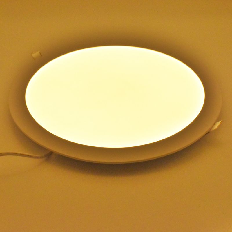 Casa si Gradina - Corpuri si surse de iluminat - Plafoniere, aplice si spoturi - Spot LED 24W Incastrat, Rotund, Braytron, 1850lm, Lumina Calda (3000K), Alb - Infinity.ro