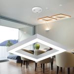Casa si Gradina - Corpuri si surse de iluminat - Lustre si pendule - Lustra LED Blade BR-BH16-07180, patrata, 36W, 3240lm, lumina calda+neutra+rece, IP20, alba, Braytron - Infinity.ro