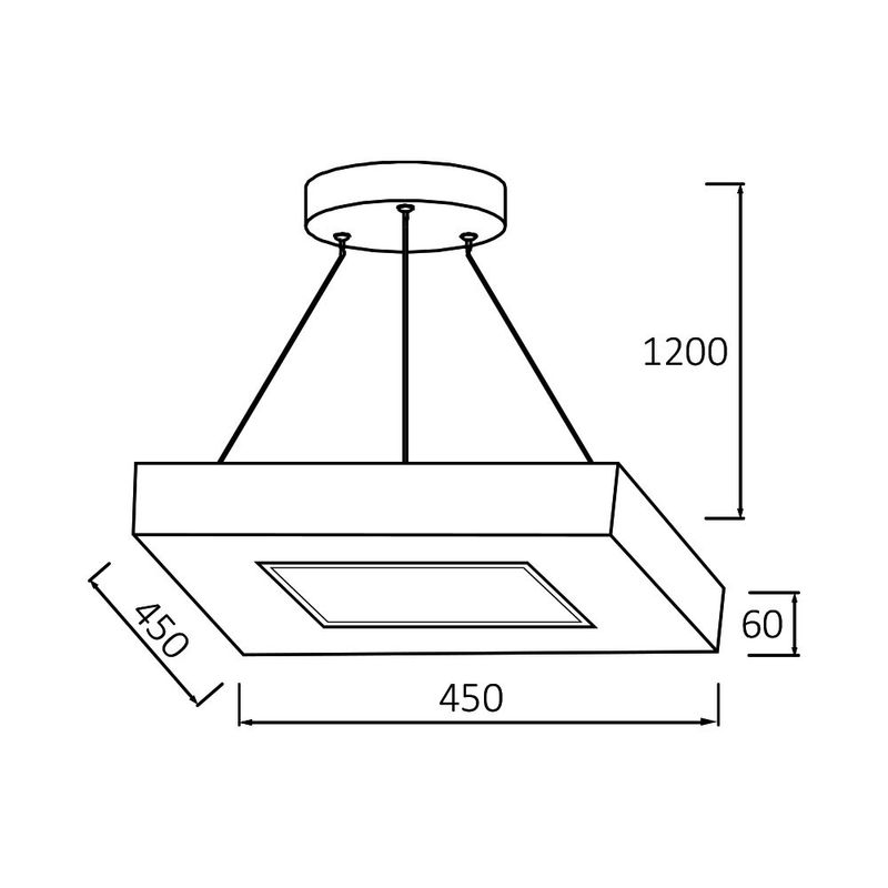 Casa si Gradina - Corpuri si surse de iluminat - Lustre si pendule - Lustra LED Blade BR-BH16-07180, patrata, 36W, 3240lm, lumina calda+neutra+rece, IP20, alba, Braytron - Infinity.ro