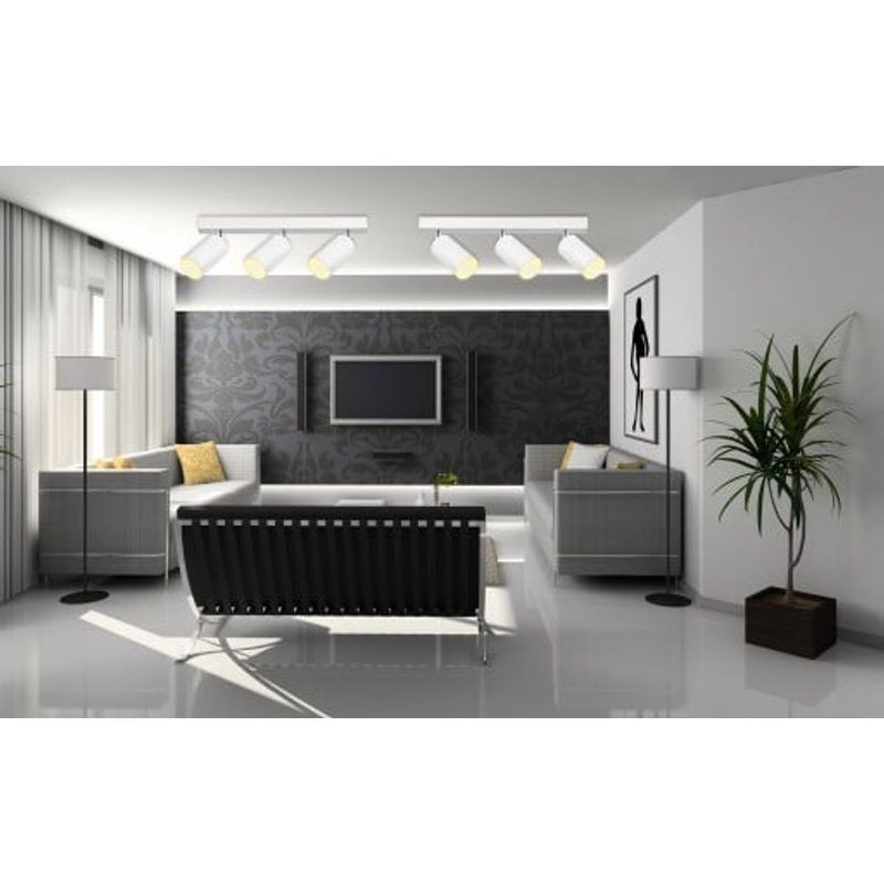 Casa si Gradina - Corpuri si surse de iluminat - Plafoniere, aplice si spoturi - Spot Bardo 1359-LVT, 3xGU10, alb, IP20, Masteled - Infinity.ro
