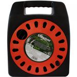 Casa si Gradina - Electrice - Accesorii electrice - Prelungitoare, triple, fise - Prelungitor derulator 25m, 4 prize cu impamantare, cablu 3x1,suport plastic, Strohm - Infinity.ro