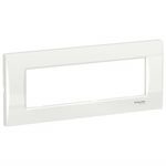 Casa si Gradina - Electrice - Accesorii electrice - Accesorii prize si intrerupatoare - Rama 7 module curbata, alba, Schneider Easy Styl - Infinity.ro