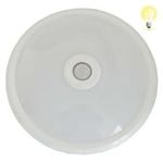 Casa si Gradina - Corpuri si surse de iluminat - Plafoniere, aplice si spoturi - Aplica LED BR-BC15-00300, cu senzor de miscare, 15W, 820lm, lumina calda, alba+transparenta, IP20, Braytron - Infinity.ro