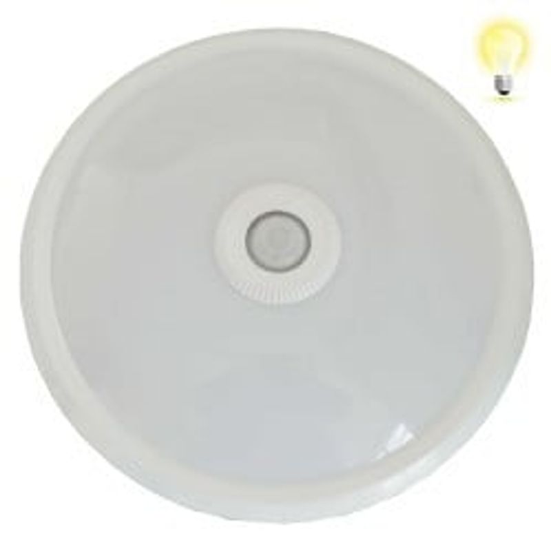 Casa si Gradina - Corpuri si surse de iluminat - Plafoniere, aplice si spoturi - Aplica LED BR-BC15-00300, cu senzor de miscare, 15W, 820lm, lumina calda, alba+transparenta, IP20, Braytron - Infinity.ro