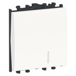 Casa si Gradina - Electrice - Distributie electrica si comanda - Intrerupatoare - Intrerupator cu revenire cu led, alb, 2 module, Schneider Easy Styl - Infinity.ro