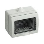 Casa si Gradina - Electrice - Cabluri electrice si conductori - Doza montaj aplicat, 3 module, IP55, gri, Bticino Matix - Infinity.ro