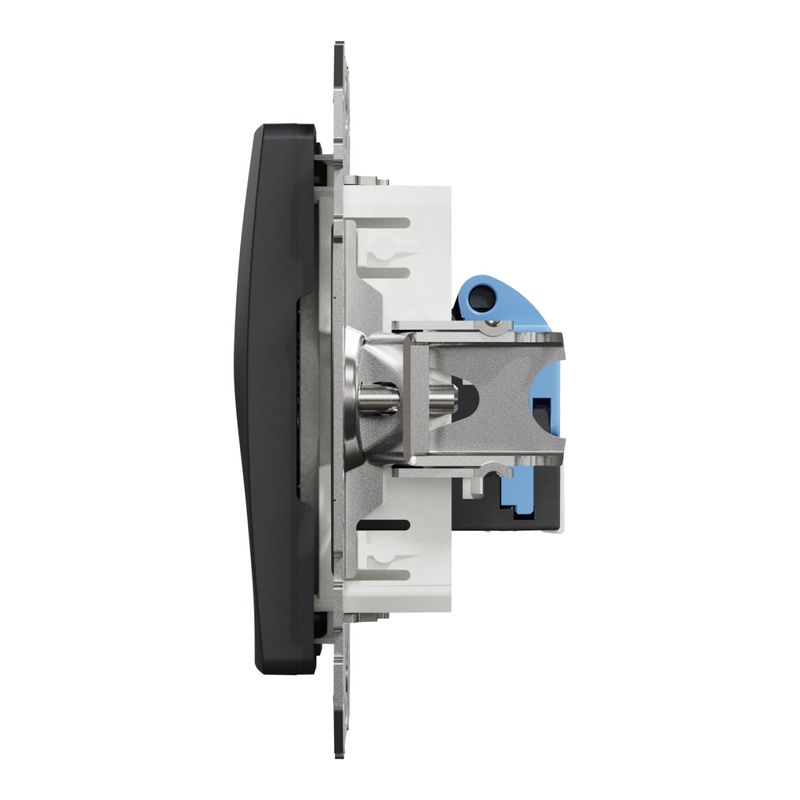 Casa si Gradina - Electrice - Prize - Priza internet RJ45, cat 6, IP20, Antracit, Schneider Sedna Design - Infinity.ro