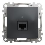 Casa si Gradina - Electrice - Prize - Priza internet RJ45, cat 6, IP20, Antracit, Schneider Sedna Design - Infinity.ro