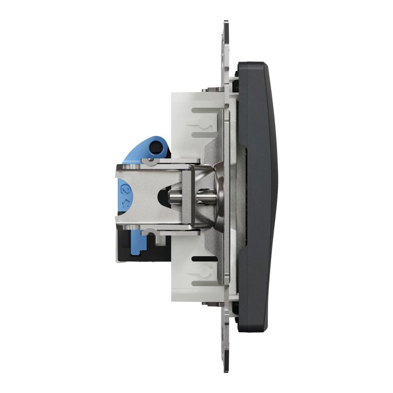 Casa si Gradina - Electrice - Prize - Priza internet RJ45, cat 6, IP20, Antracit, Schneider Sedna Design - Infinity.ro