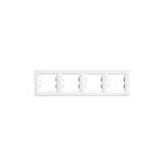 Casa si Gradina - Electrice - Accesorii electrice - Accesorii prize si intrerupatoare - Rama 4 module orizontala, IP 20, Alb, Schneider Asfora - Infinity.ro