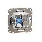 Casa si Gradina - Electrice - Prize - Priza internet RJ45 + TV, cat 6, IP20, Antracit, Schneider Sedna Design - Infinity.ro