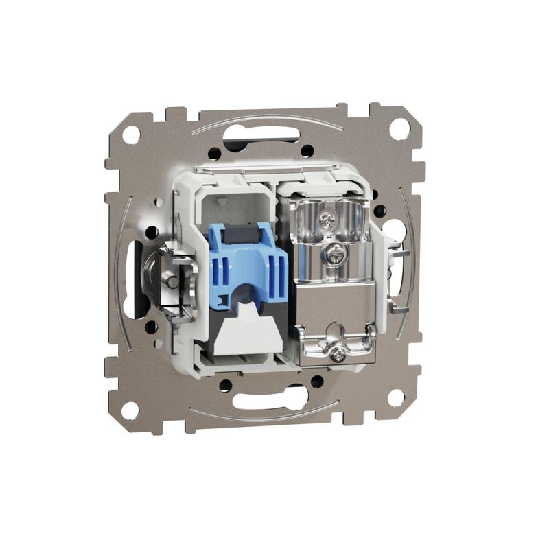 Casa si Gradina - Electrice - Prize - Priza internet RJ45 + TV, cat 6, IP20, Antracit, Schneider Sedna Design - Infinity.ro