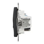 Casa si Gradina - Electrice - Prize - Priza internet RJ45 + TV, cat 6, IP20, Antracit, Schneider Sedna Design - Infinity.ro