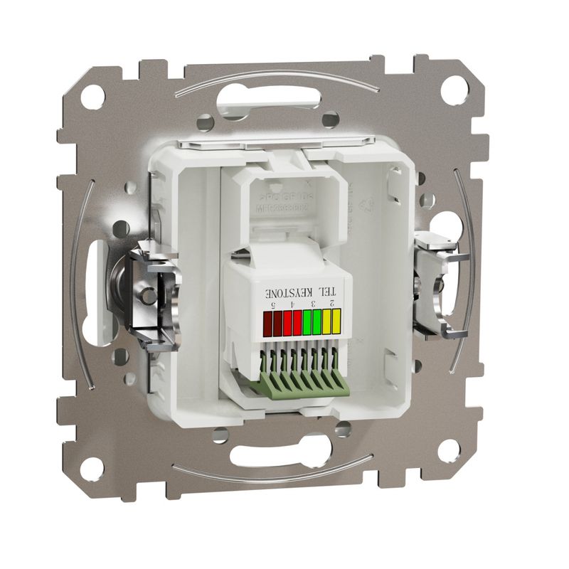 Casa si Gradina - Electrice - Prize - Priza telefon RJ11, IP20, Alb, Schneider Sedna Design - Infinity.ro