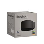 Casa si Gradina - Corpuri si surse de iluminat - Plafoniere, aplice si spoturi - Aplica LED Avva BH07-03001, 8W, 480lm, lumina calda, IP20, neagra, Braytron - Infinity.ro