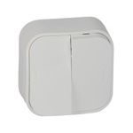 Casa si Gradina - Electrice - Distributie electrica si comanda - Intrerupatoare - Intrerupator dublu, 10A, IP20, alb, Legrand Forix - Infinity.ro